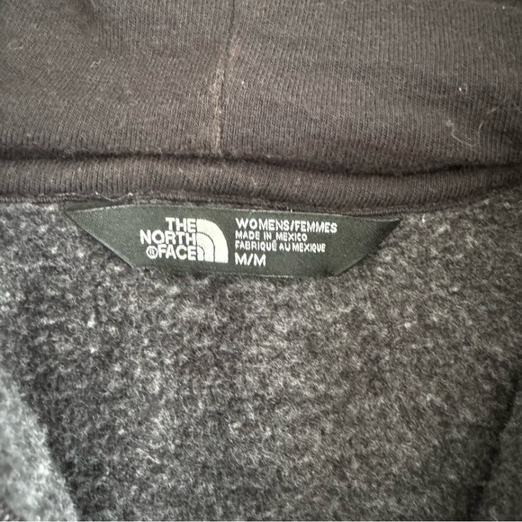 The North Face Zip Up Hoodie Jacket Gray Black MEDIUM - Picture 4 of 8
